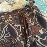 Sigrid Olsen Sport Y2K Rayon Brown Floral Wrap Skirt 14 Photo 3