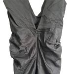 ZARA NEW  Cut-out Satin Effect Mini Dress size L Black Photo 8