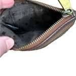 Fossil  coin purse Double Zip Gold Shimmer Brown‎ Leather CP Photo 3