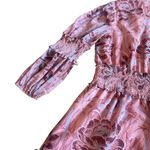 Likely  Rowe Floral Rose Print Ruffle Mini Dress Smocked Waist Size 8 Women's Photo 9