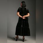 Anthropologie  Black Velvet Maxi Dress Photo 3