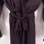 Joie NEW NWT ‎ Marcel Blackberry Houndstooth Tiered Long Sleeve Wrap Dress Small Photo 3