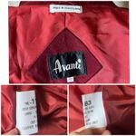 Avanti Vintage  Burgundy Pig Suede Cropped Blazer Jacket Yugoslavia 90s Size 10 Photo 6