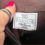 Bed Stu Roan Lina Mixed Suede Leather Black Charcoal Heeled Boot Bootie 9.5 Photo 6