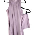 Halara  Half Zip Contrast Mesh Side Pocket 2-Piece Tennis Dress Purple XL Photo 3