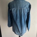 American Eagle  Women's Small Denim Shirt Long Sleeve Button-Down Casual Cotton‎ Photo 4