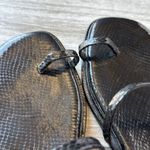 Jessica Simpson Black Snake Print Strappy Flat Sandals Size 8 Photo 4