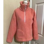 J.Crew  Light Pink Fleece Polartec Sherpa Fleece Half Zip Pullover Jacket XS Photo 0