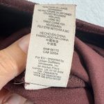 Free People ‎ Faux Suede Leggings Size 26 Burgundy Brown Fitted Pants Women Photo 8