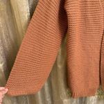 Brave Soul  London Burnt Orange Knit Oversized Chunky Cardigan Sweater L/16 Photo 4