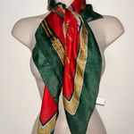 Vintage Equestrian Horse 100% Silk Scarf 34"Lx33"W Photo 6