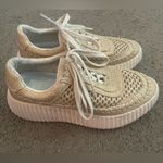 Dolce Vita Light Natural Raffia Platform Dolen Sneakers Tan Size 6.5 Photo 6