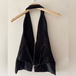 ZARA  Black Halter Neck Top with Open Back Photo 5