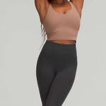 Lululemon  graphite gray align high rise crop leggings size 10 Photo 0