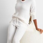 State of Day Women's Size 2XL XXL White 2 Piece Outfit Set Lounge Pajama Photo 0