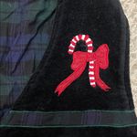 Velvet Black Vest with Holiday Gingerbread House Design Photo 2