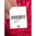 Forever 21  Hot Pink Ruched Peasant Blouse M Coquette Milkmaid Boho Romantic NWT Photo 6