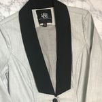 Rock & Republic  Denim Tuxedo Jacket size 8 Light Baby Blue Photo 3