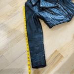 Highway One Vintage genuine leather cropped motorcycle jacket Y2K Black Size XS Photo 15