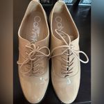 Calvin Klein Patent Leather Beige Lace up Loafers/Oxfords Photo 7