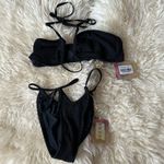 Oh Polly NWT Neena Swim Ribbed Bandeau Bikini Photo 0