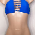 PilyQ New.  Bali blue braided bikini set. L-top/M-bottom Photo 0