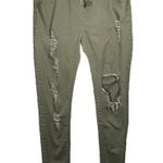 American Bazi Olive Green Distressed Jogger Pants - Size M Photo 0