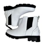 Sorel  Chelsea Lennox Lug Sole Ankle Boots White Leather Women’s Size 9.5 Photo 5