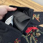 Heirloom Collectibles Cardinal Beaded Embroidered Holiday Christmas Sweater Y2K Black Photo 10
