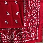 Red paisley bandana Photo 1
