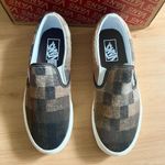 Vans Classic Slip-On Sweater Check Brown Women7.5 US Photo 1