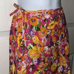 ZARA  Women’s Pink Orange‎ Purple Floral Wrap Skirt Size Small NWT Photo 5