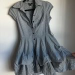 BCX  Black and White Striped Mini Dress Photo 2