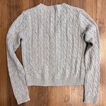 Brandy Melville Gray Chunky Cable Knit Cardigan Button Y2K Bella Swan Academia Photo 2