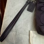 Coach Vintage  Signature Canvas & Leather C Logo Medium Wristlet In Grape Purple Photo 5