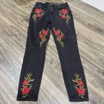 Vanilla Star Jeans Topshop Vanilla Star Floral embroidered Moto Jeans Photo 1