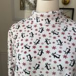 Vintage Cornerstone Snowflake Penguin Turtleneck XL Red Photo 0