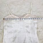 Free People  Neon Nights Lace Trim Satin Cami Camisole Cream Large Coquette Boho Photo 9