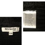 Miracle USA Black Sued & Knit Cardigan Photo 6
