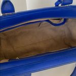 Pedro blue leather & suede purse with shoulder strap Photo 8