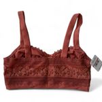 Free People Intimately Annabelle Lace Bralette in Coral Rose, Size X-Small NWT Photo 2