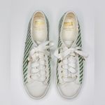 Kate Spade Keds Triple Up Woven Weave Green White Sneakers Shoes Size 8 Photo 13