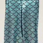Blackmilk  Mermaid Metallic Green‎ Leggings Scales XXS Photo 0