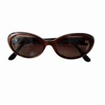 Fendi Vintage Y2K  Oval Sunglasses Blonde Black FF Logo Made in Italy Old Money Photo 10