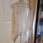 Rue 21  Cream Crochet Open-Front Cardigan Photo 2