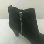 Adrienne Vittadini  Black Leather Booties Size 8 Photo 2