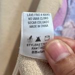 easel  Miss Tan Cotton Daisy Patch Natural Top Sz. M NWT Photo 5