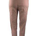 Aritzia Babaton Women's Brown Tan Linen Skinny Mid Rise Crop Trousers Pants XXS Photo 2