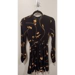 Billabong  Floral Long Sleeve Black Dress Photo 6