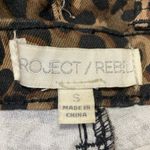 Project Rebel Tan Black Leopard High Waisted Wide Leg Baggy Trousers Pants Sz S Photo 3
